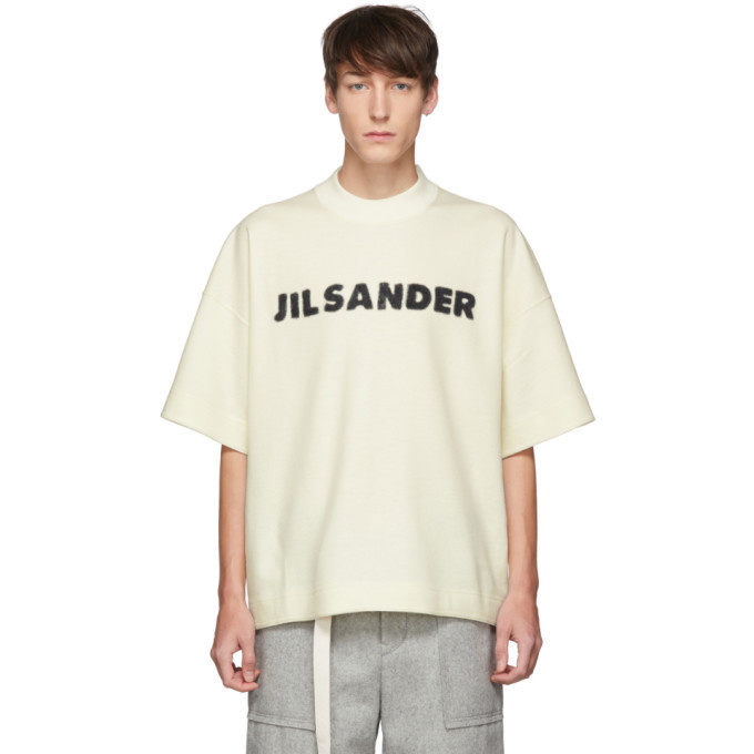 Photo: Jil Sander Off-White Wool Boxy T-Shirt
