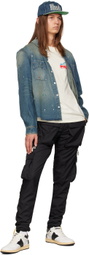Rhude Indigo Faded Denim Shirt