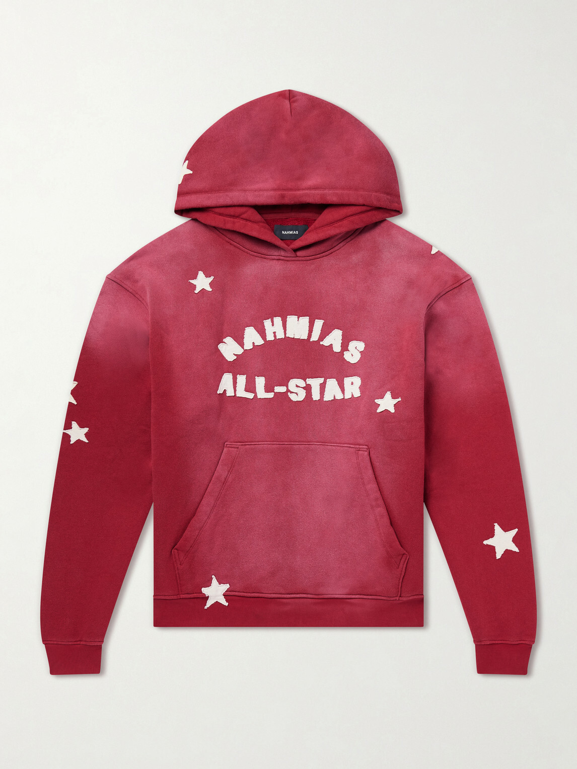 NAHMIAS - All Star Printed Cotton-Jersey Hoodie - Red