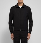 Valentino - Slim-Fit Striped Wool-Blend Track Jacket - Men - Black