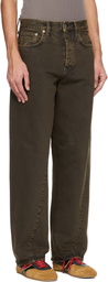 Sunflower Brown Wide Twist Jeans