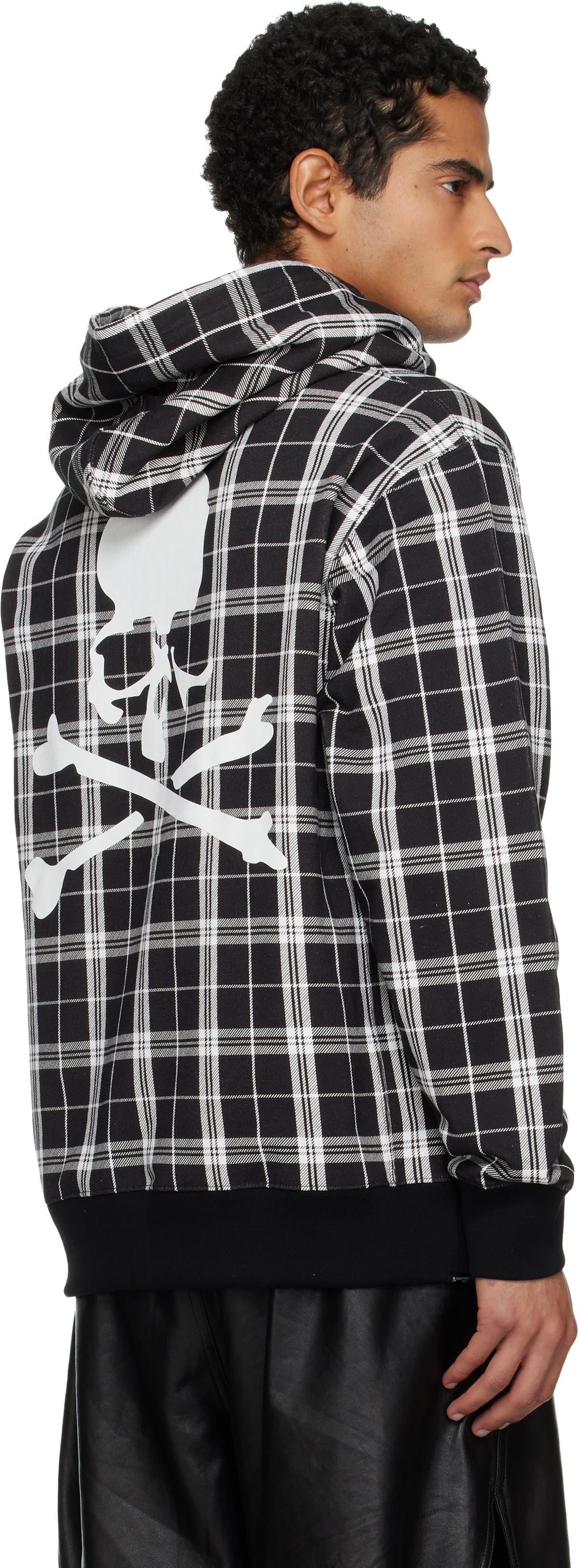 MASTERMIND WORLD Black Plaid OG Logo Hoodie