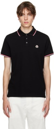 Moncler Black Patch Polo