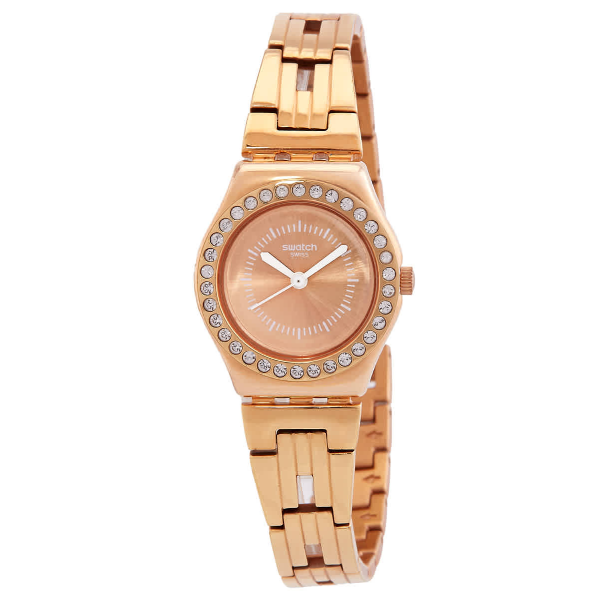 Swatch Kiroyal Quartz Rose Gold Dial Ladies Watch YSG154G