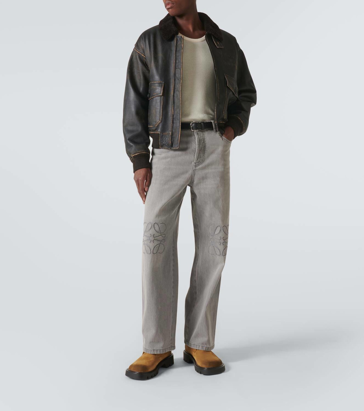 Loewe Anagram wide-leg jeans