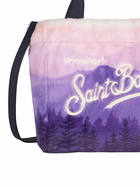 MC2 Saint Barth Furry Soft Colette Handbag With Postcard Jacquard