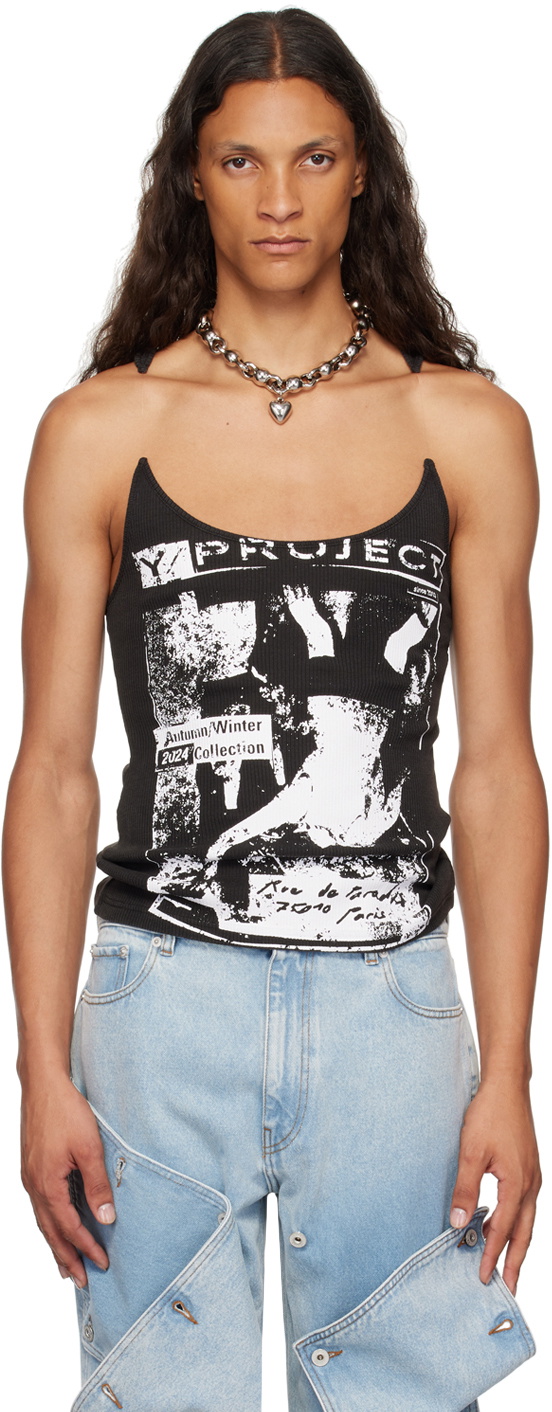 オールインワン・サロペット Y PROJECT Women Tops WBODY23S25 BLACK black Y/Project - Invisible Strap Top in Black Y/Project