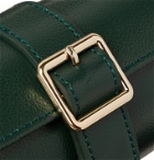WOLF - British Racing Pebble-Grain Leather Watch Roll - Green