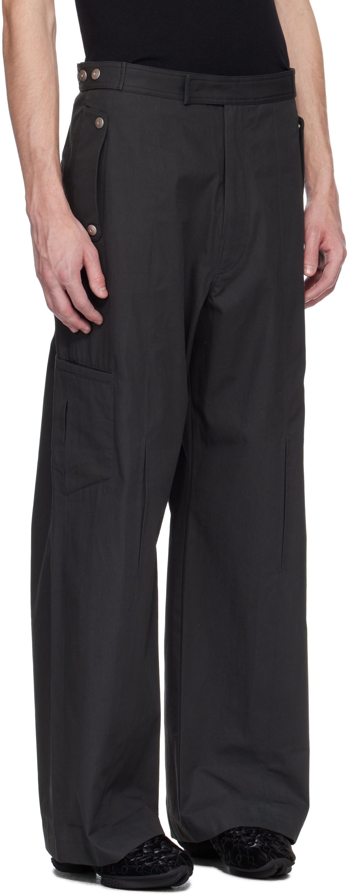 Omar Afridi Black Carol Cargo Pants
