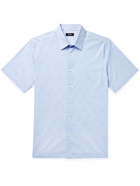 Theory - Irving Printed Stretch-Cotton Shirt - Blue