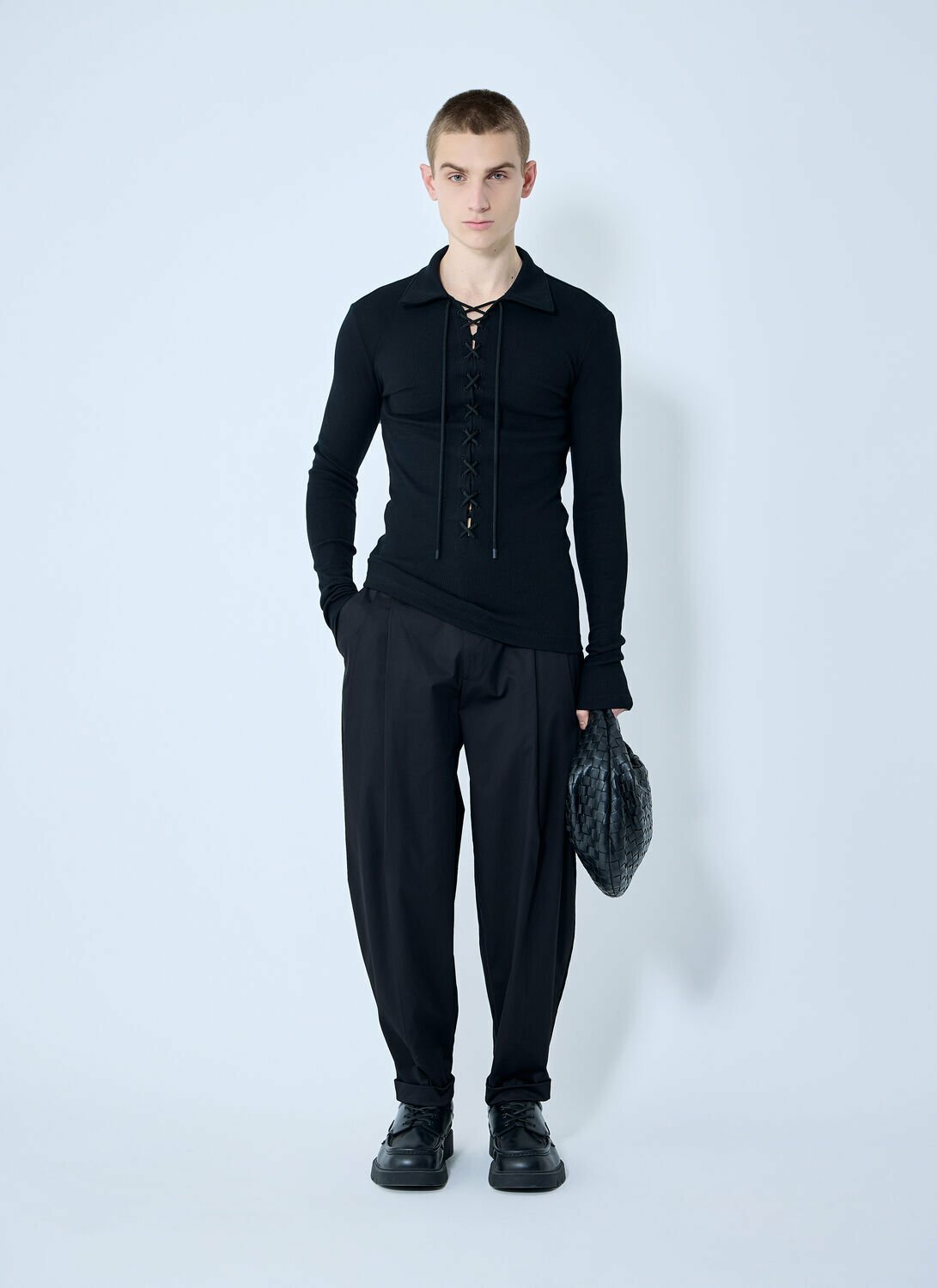 Dolce & Gabbana Jersey Polo Sweater
