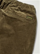 OrSlow - New Yorker Straight-Leg Cotton-Blend Corduroy Drawstring Trousers - Green