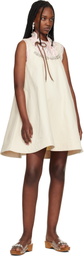 Simone Rocha Beige A-Line Minidress