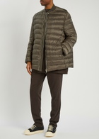 Rick Owens X Moncler Flight Padded Shell Parka Brown