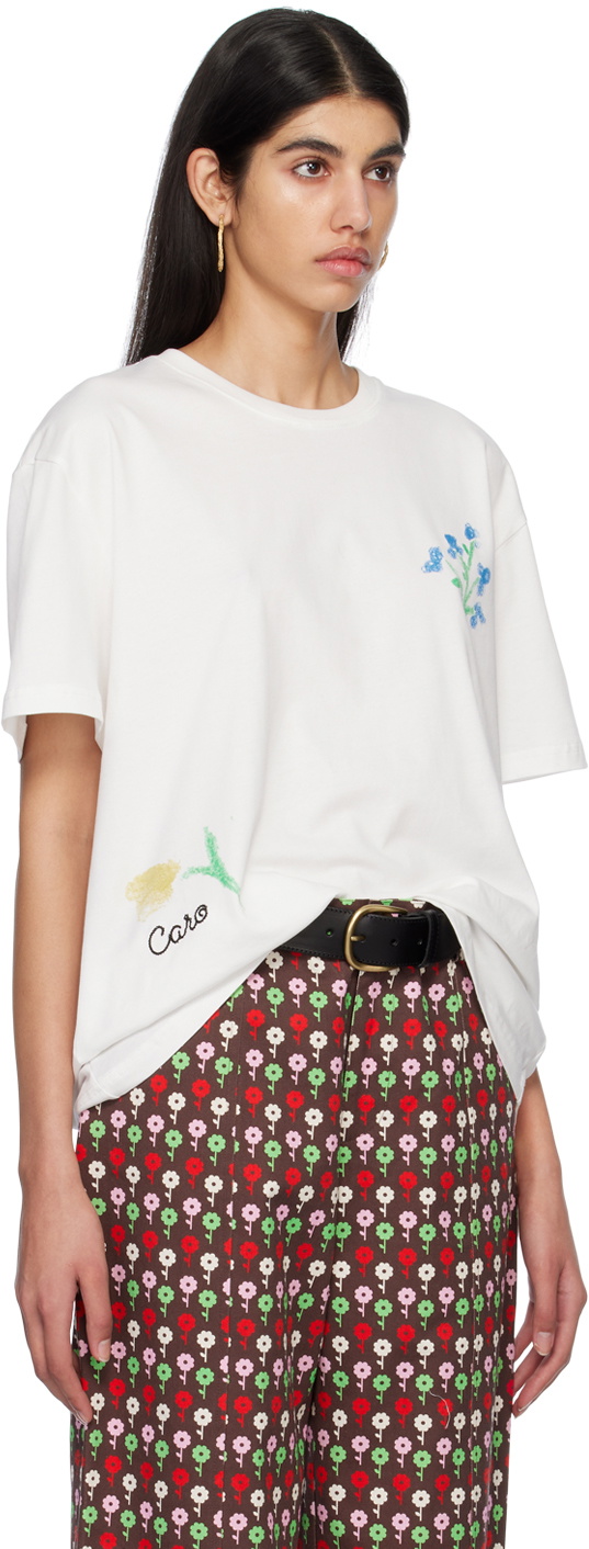 Caro Editions White Kara T-Shirt