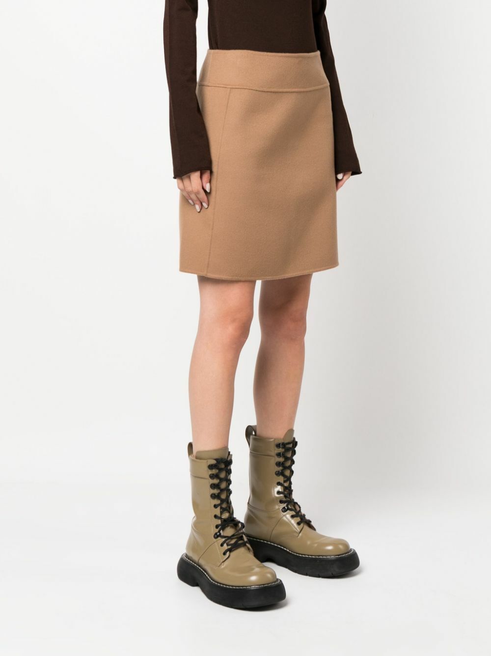 MAX MARA - Wool Mini Skirt Max Mara