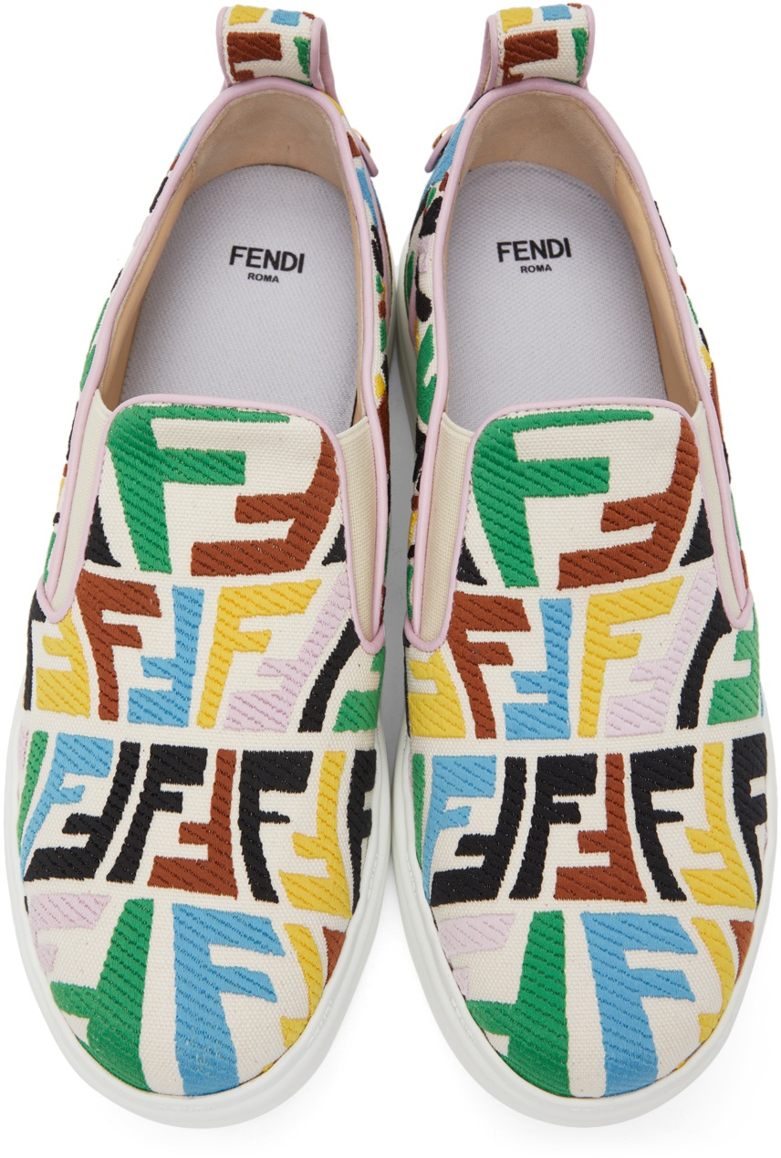 Fendi Kids Multicolor Unisex Sneakers - Size: 33