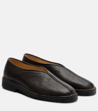 Lemaire Piped leather slip-on shoes
