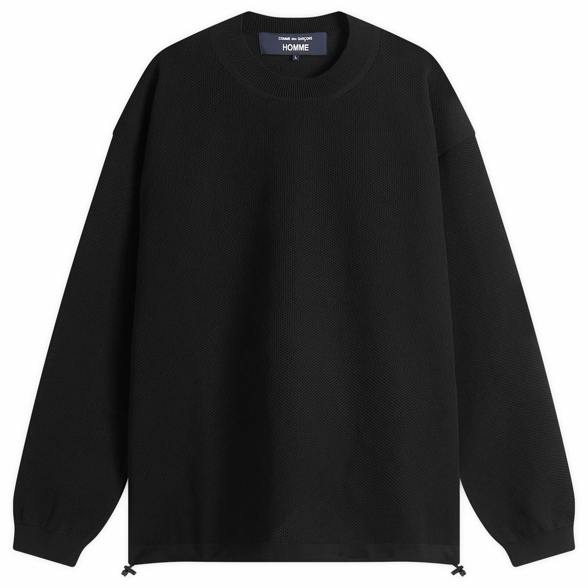 Comme des Garçons Homme Half Zip Sweat COMME des GARÇONS Homme Men's Half Zip Sweatshirt - Black