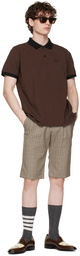 Ernest W. Baker SSENSE Exclusive Brown Cotton Polo