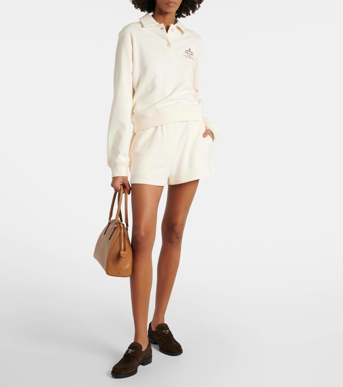 Prada Cotton fleece shorts