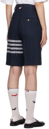 Thom Browne Navy 4-Bar Shorts