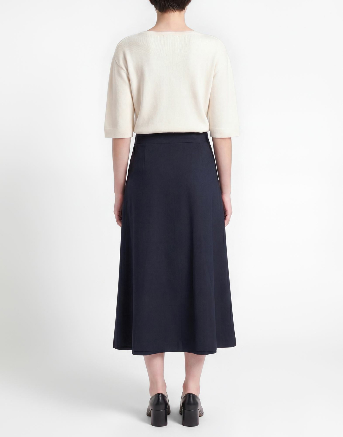 Peserico Womens Midi skirt in Midnight blue