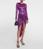 Alexandre Vauthier - Asymmetrical draped midi dress