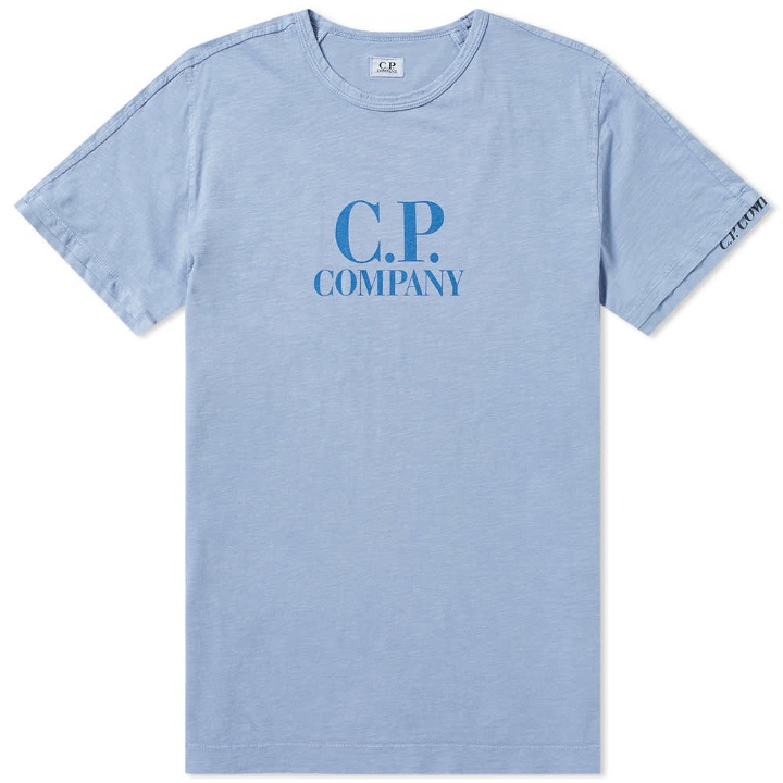Photo: C.P. Company Logo Print Slub Tee