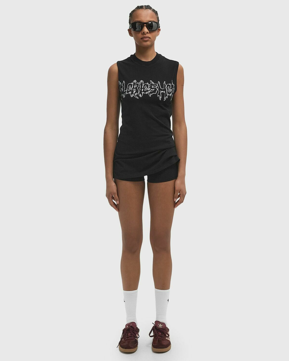 032c SUPER BAD JERSEY DRESS AND HOTPANTS Black Womens Casual Shorts/Shortsleefe