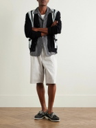 Beams Plus - Wide-Leg Pleated Cotton-Twill Shorts - Neutrals
