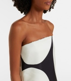Dries Van Noten Polka dots satin gown