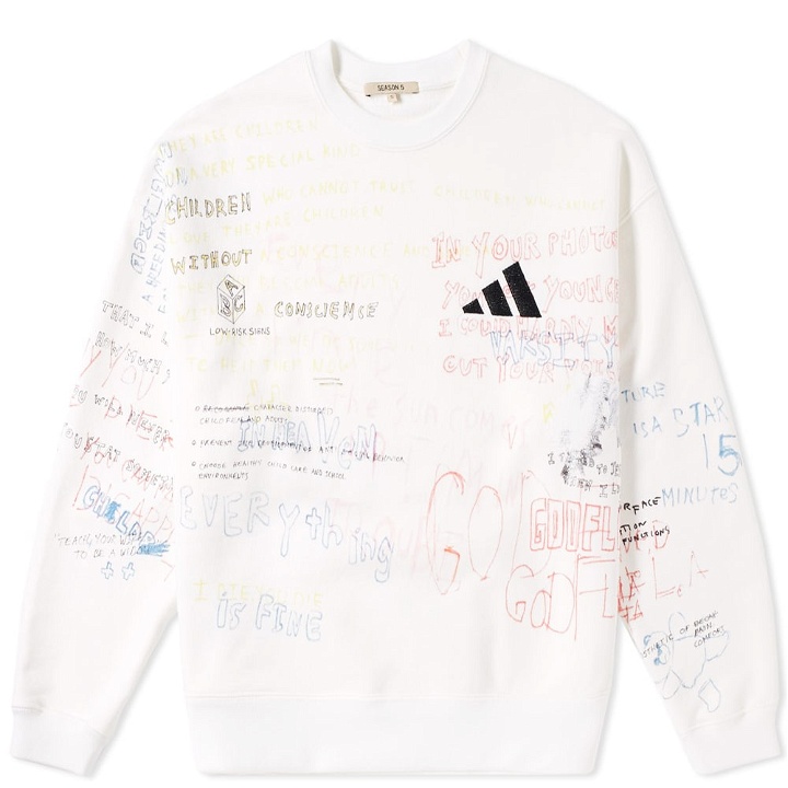 Photo: Yeezy Season 5 Handwriting Adidas Crew Sweat