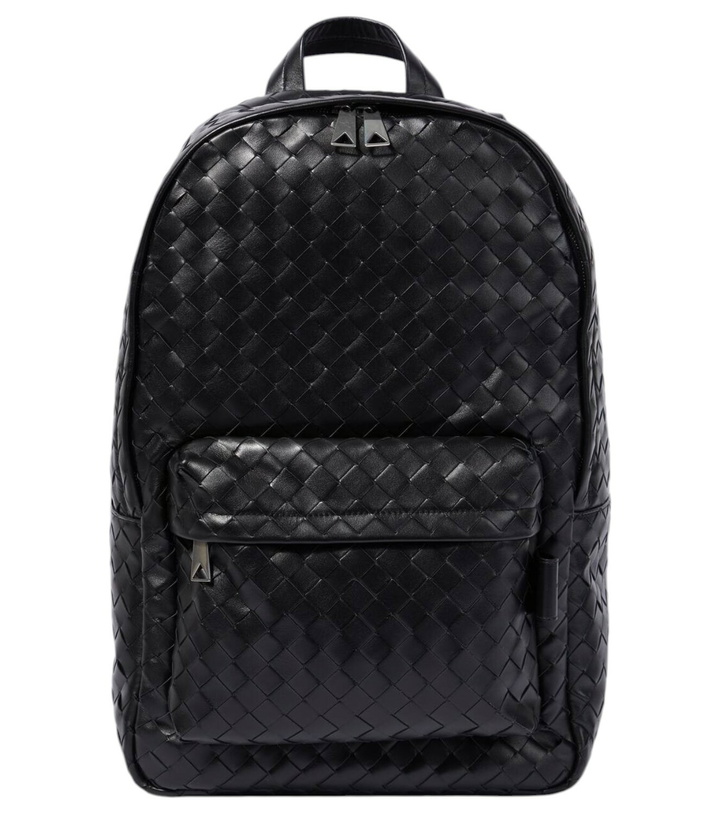 Photo: Bottega Veneta Intrecciato leather backpack