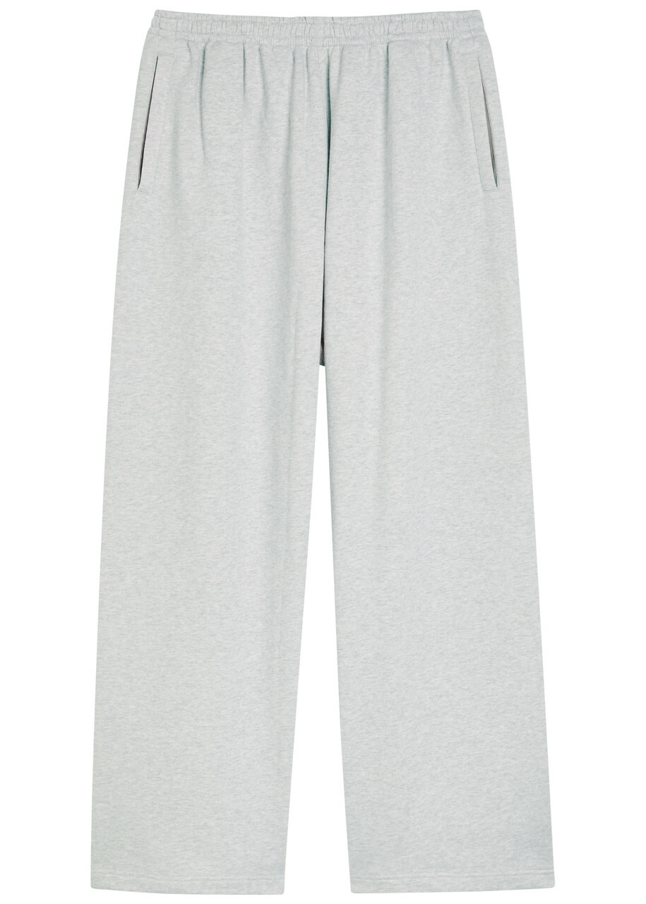 Acne Studios Logo-embroidered Cotton-blend Sweatpants Grey