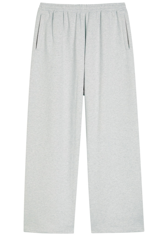 Photo: Acne Studios Logo-embroidered Cotton-blend Sweatpants Grey
