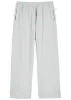 Acne Studios Logo-embroidered Cotton-blend Sweatpants Grey