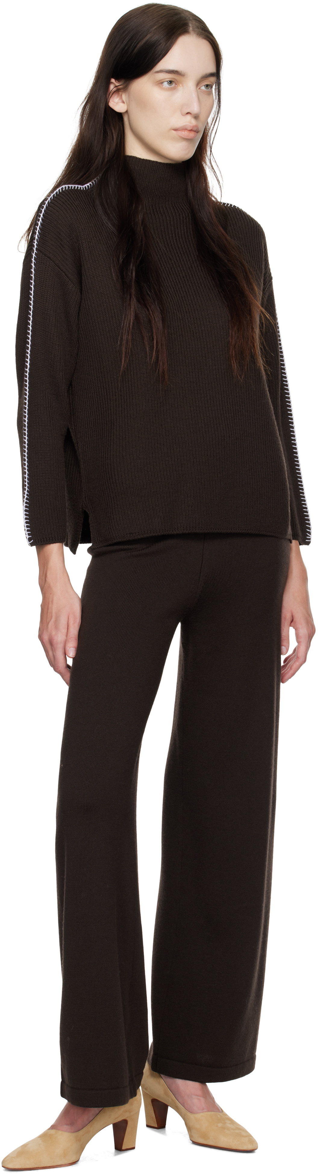 Max Mara Leisure Brown Fanfara Turtleneck