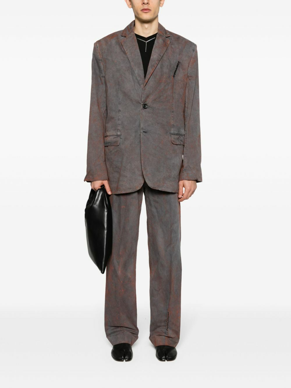 Y/Project Grey Organic Cotton Twill Blazer