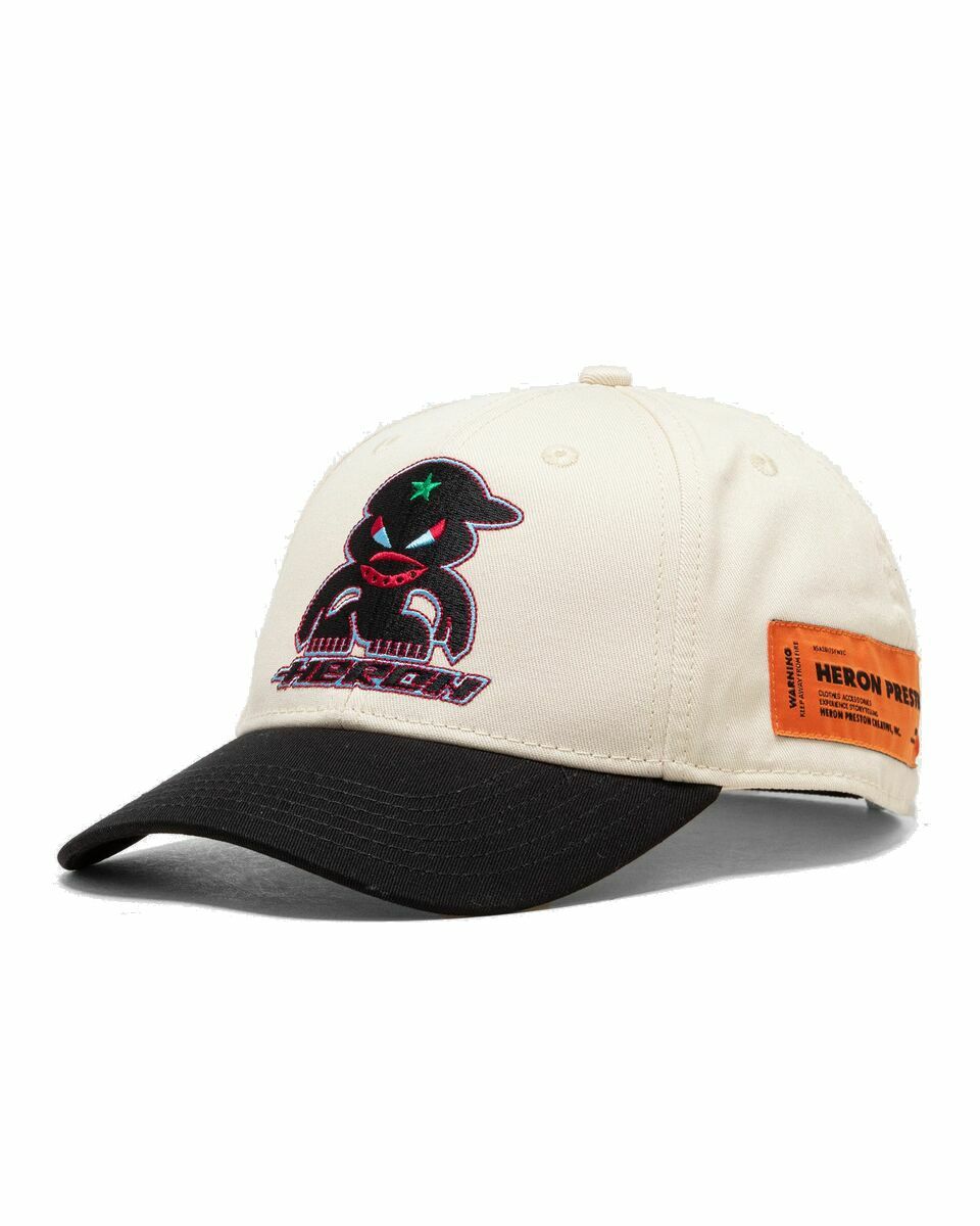 Photo: Heron Preston 83 Baseball Hat Black/Beige - Mens - Caps