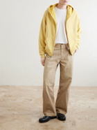 Cherry Los Angeles - Logo-Embroidered Paint-Splattered Cotton-Jersey Hoodie - Yellow