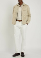 PS Paul Smith Brushed Poplin Harrington Jacket Beige
