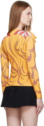 Pushbutton Yellow Ribbon Jersey Crying Girl T-shirt