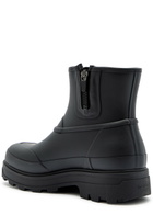 Kassl Editions X Tretorn Estelle Rubber Wellington Ankle Boots Black