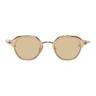 Thom Browne Gold and Silver TBS812 Flip-Up Sunglasses