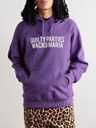 Wacko Maria - Logo-Print Cotton-Jersey Hoodie - Purple