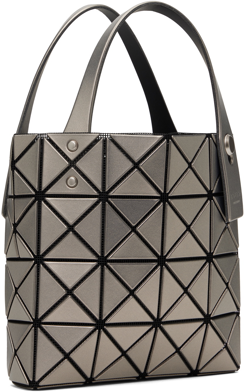 BAO BAO ISSEY MIYAKE Silver Lucent Boxy Mini Tote Bao Bao Issey Miyake