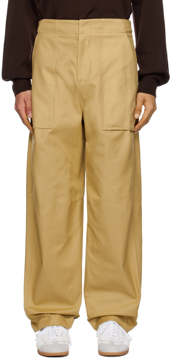 Recto Beige Military Trousers Recto