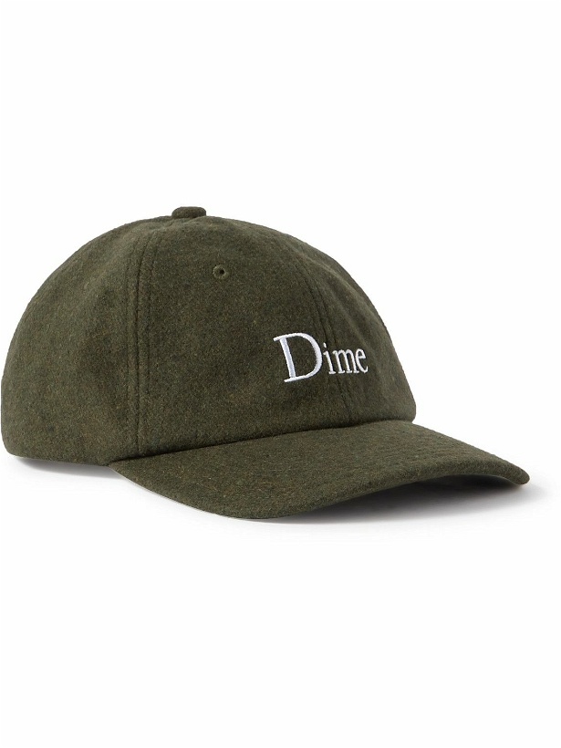 Photo: DIME - Logo-Embroidered Leather-Trimmed Felt Baseball Cap