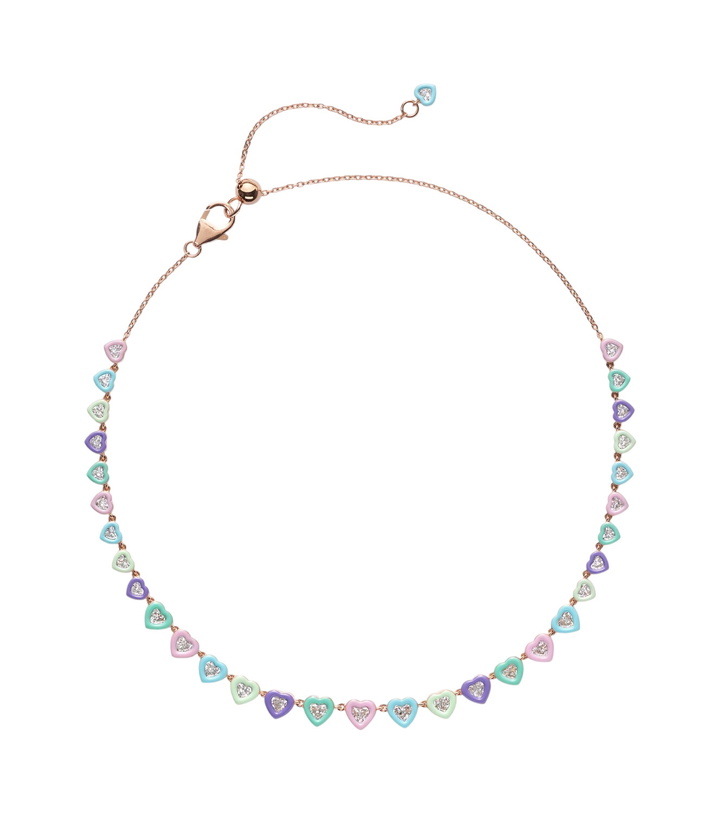 Photo: Kamyen Candy Crush 18kt rose gold choker with diamonds